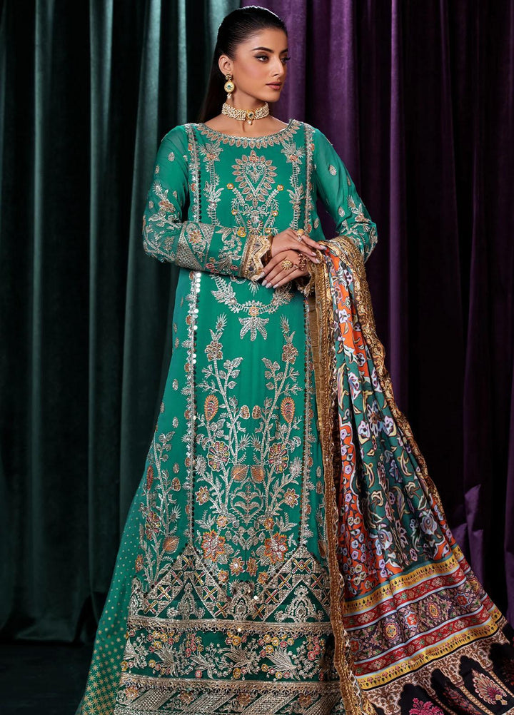 Mijwan By Maryum N Maria Embroidered Chiffon Suits Unstitched 3 Piece MNM23MJ MFD0127 Celine - Festive Collection