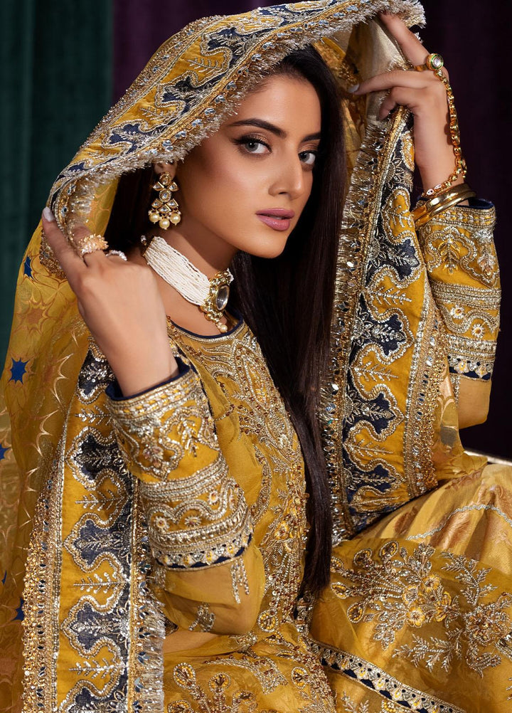 Mijwan By Maryum N Maria Embroidered Organza Suits Unstitched 3 Piece MNM23MJ MFD0128 Amiee - Festive Collection