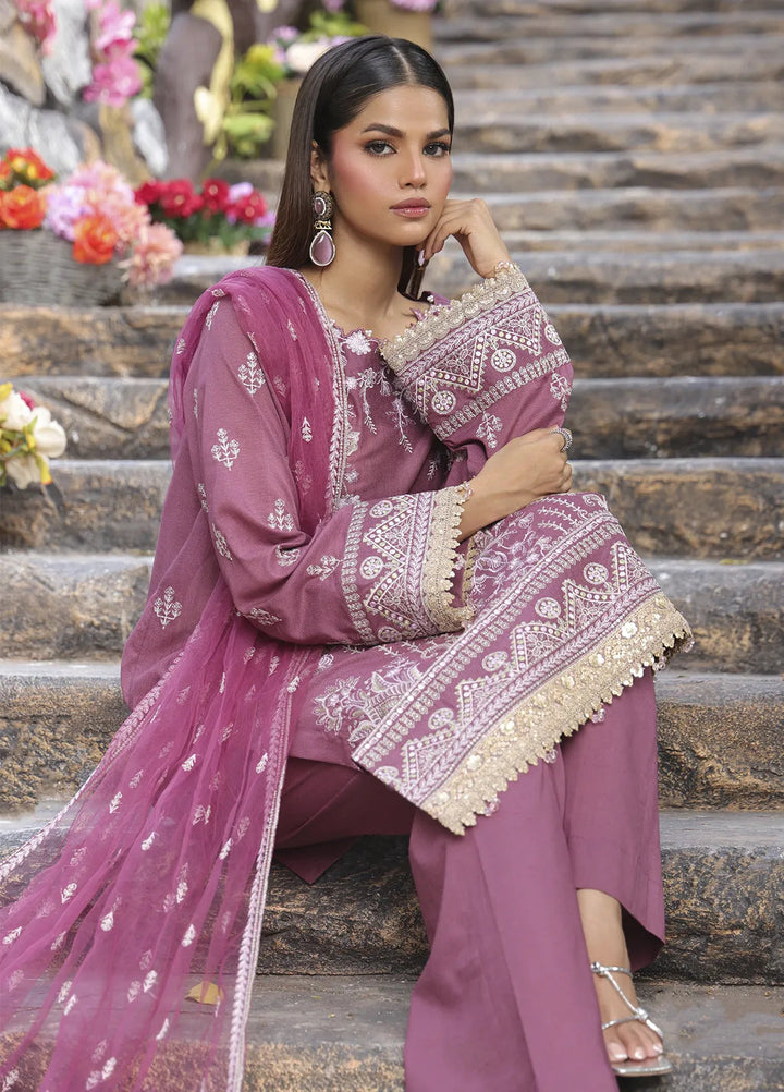 Mina by Salitex Embroidered Cambric Suits Unstitched 3 Piece SUNW24MI074UT - Fall Collection