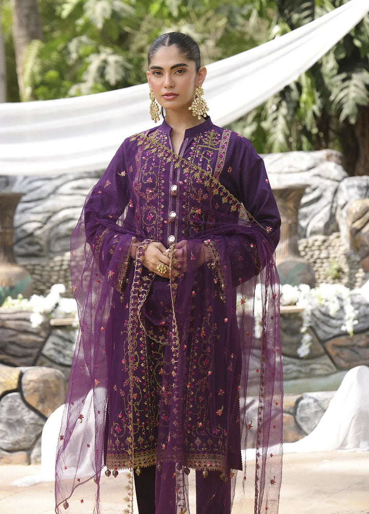 Mina by Salitex Embroidered Cambric Suits Unstitched 3 Piece SUNW24MI075UT - Fall Collection