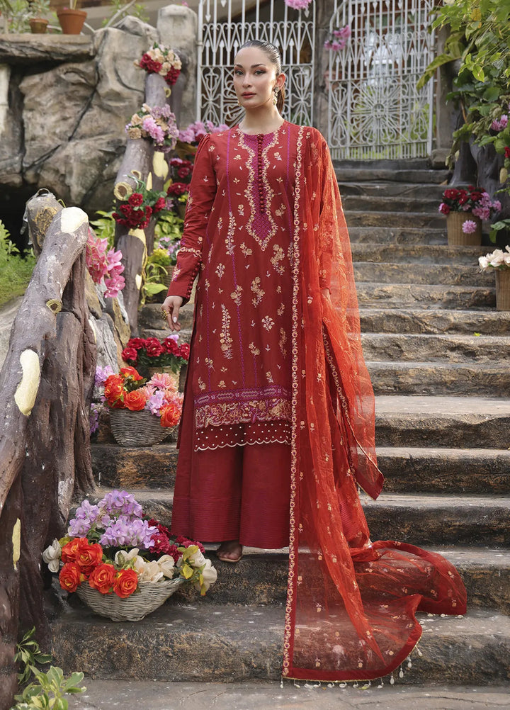 Mina by Salitex Embroidered Cambric Suits Unstitched 3 Piece SUNW24MI078UT - Fall Collection