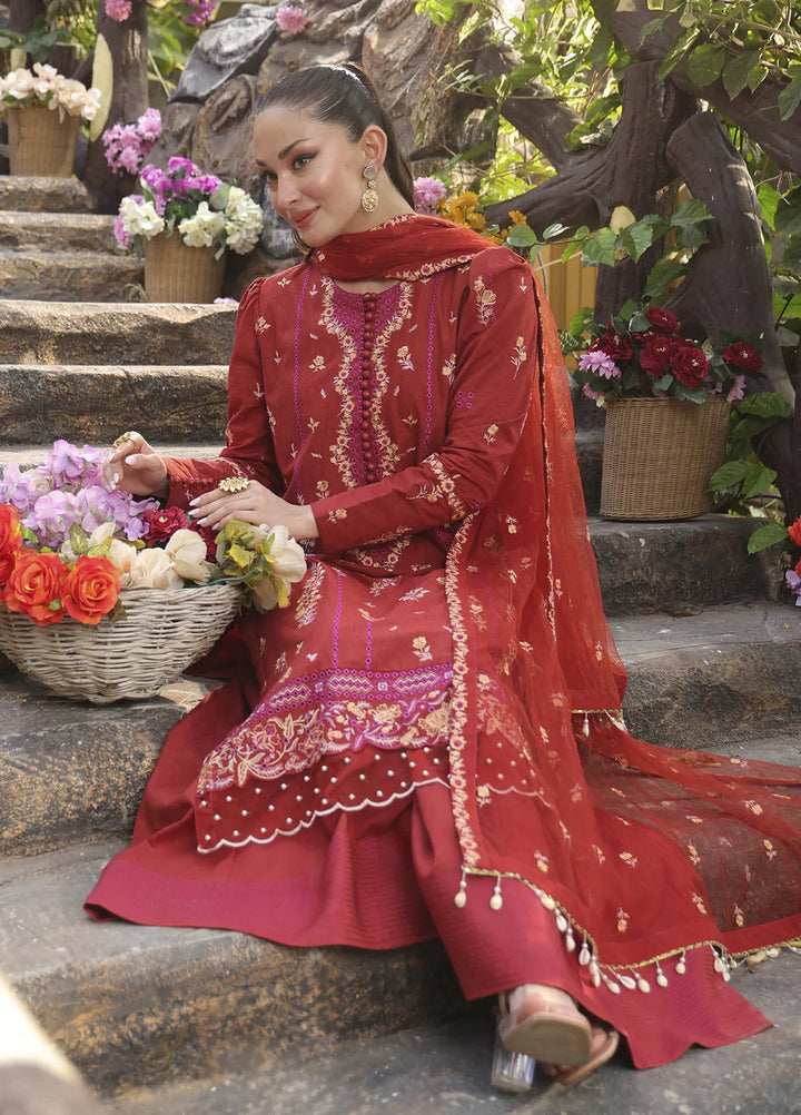 Mina by Salitex Embroidered Cambric Suits Unstitched 3 Piece SUNW24MI078UT - Fall Collection