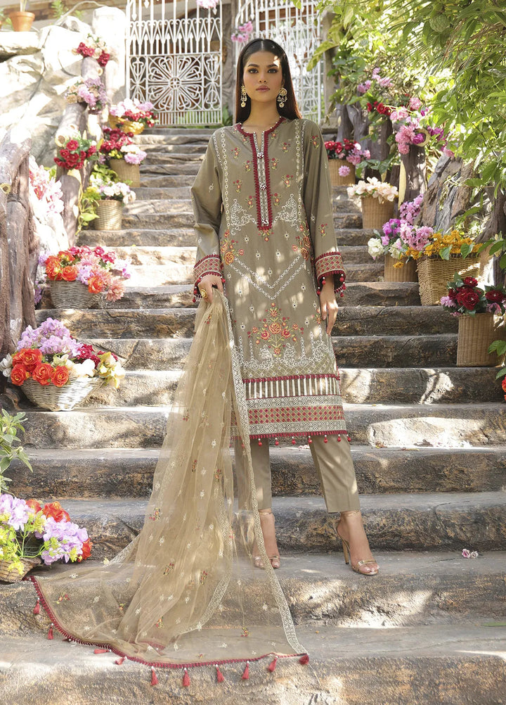Mina by Salitex Embroidered Cambric Suits Unstitched 3 Piece SUNW24MI080UT - Fall Collection