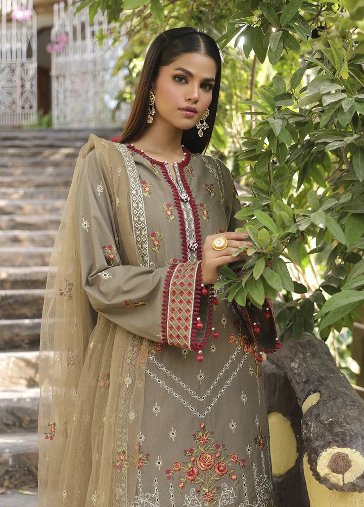 Mina by Salitex Embroidered Cambric Suits Unstitched 3 Piece SUNW24MI080UT - Fall Collection