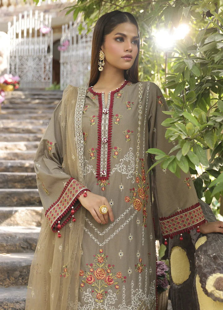 Mina by Salitex Embroidered Cambric Suits Unstitched 3 Piece SUNW24MI080UT - Fall Collection