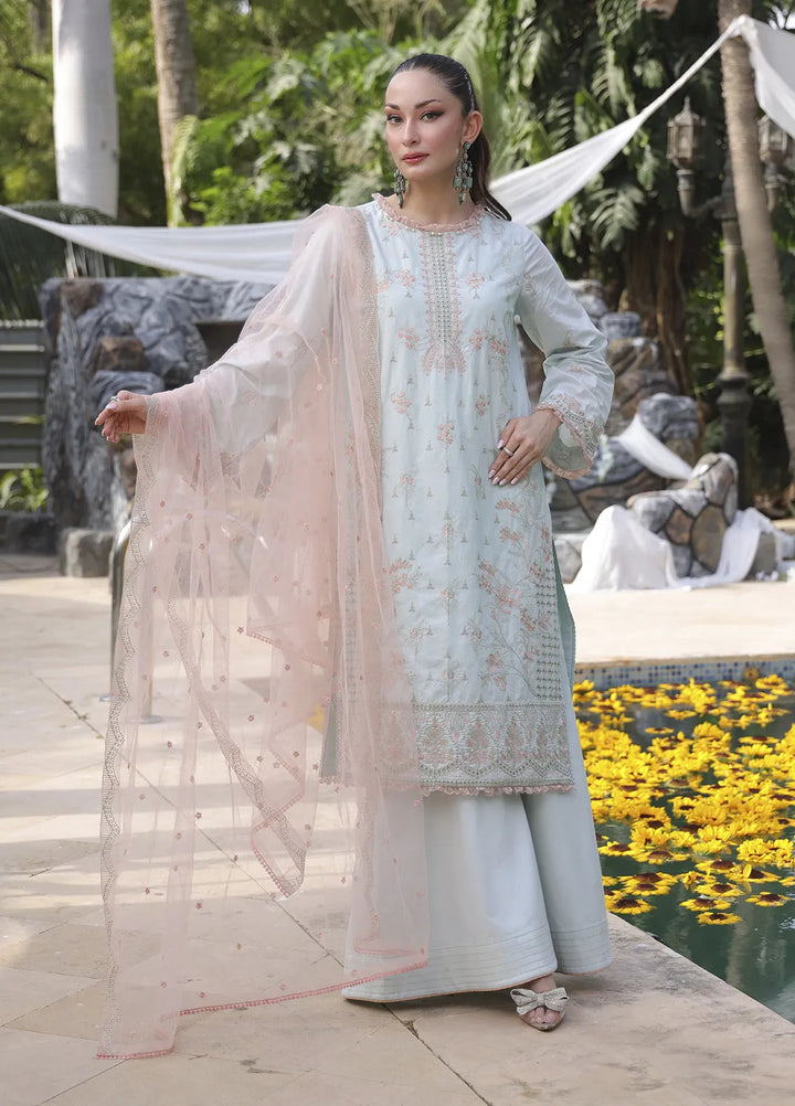Mina by Salitex Embroidered Cambric Suits Unstitched 3 Piece SUNW24MI082UT - Fall Collection
