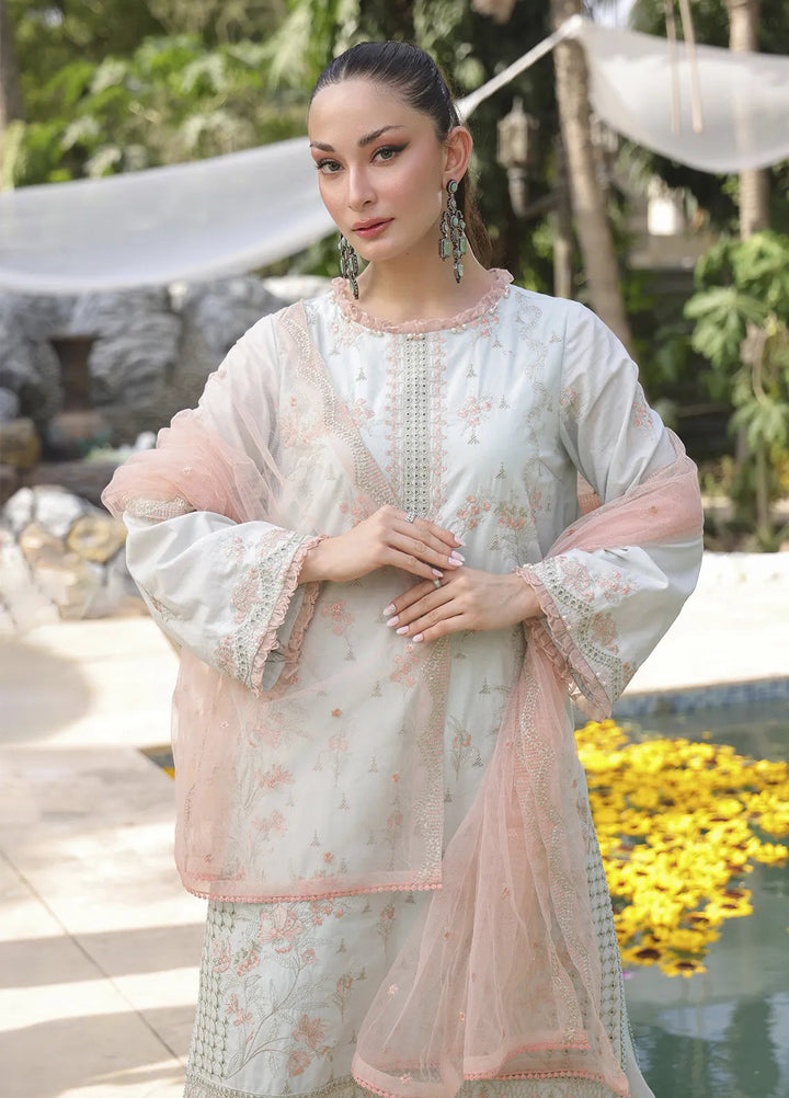 Mina by Salitex Embroidered Cambric Suits Unstitched 3 Piece SUNW24MI082UT - Fall Collection