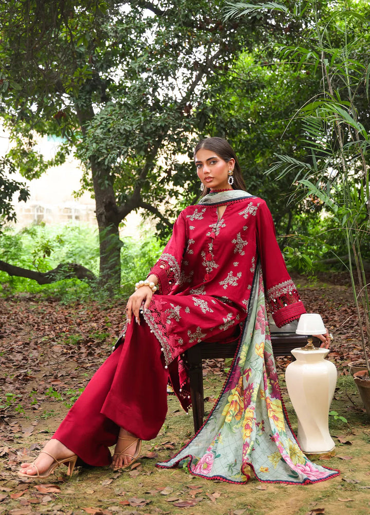 Mina By Salitex Embroidered Lawn Suit Unstitched 3 Piece SUNS24ALM004UT - Summer Collection