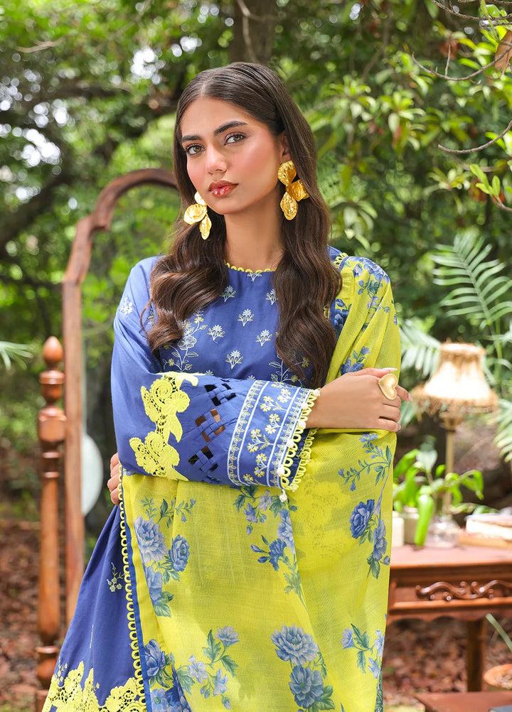 Mina By Salitex Embroidered Lawn Suit Unstitched 3 Piece SUNS24ALM005UT - Summer Collection