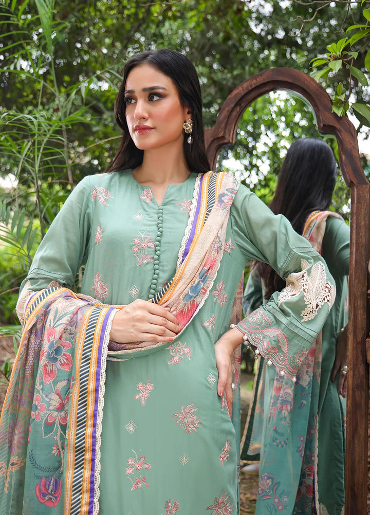 Mina By Salitex Embroidered Lawn Suit Unstitched 3 Piece SUNS24ALM006UT - Summer Collection