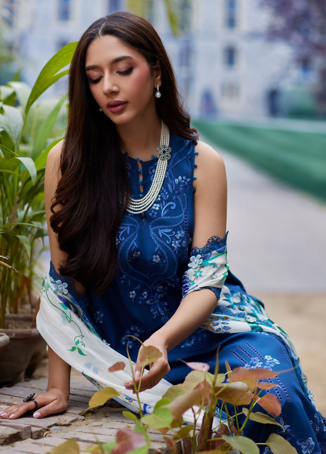 Mina Hasan Embroidered Lawn Suits Unstitched 3 Piece MNH25LL Anaaya - Festive Collection