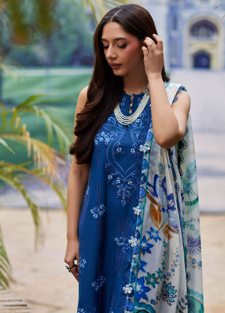 Mina Hasan Embroidered Lawn Suits Unstitched 3 Piece MNH25LL Anaaya - Festive Collection