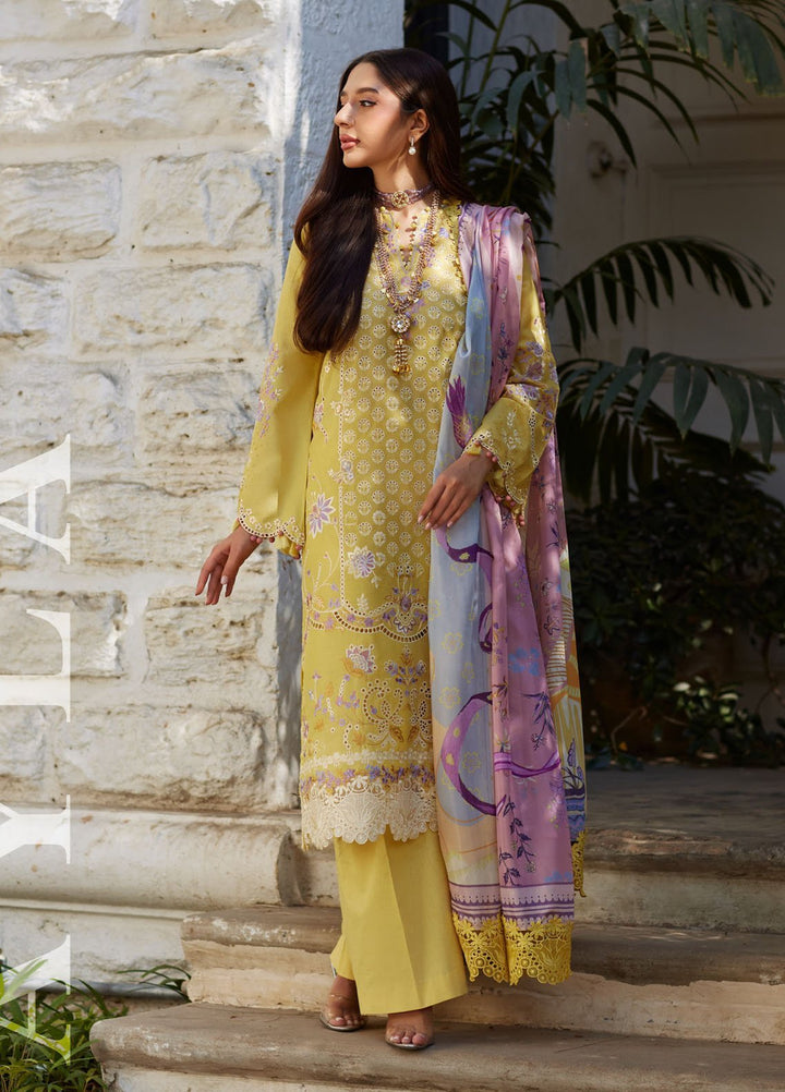 Mina Hasan Embroidered Lawn Suits Unstitched 3 Piece MNH25LL Ayla - Festive Collection