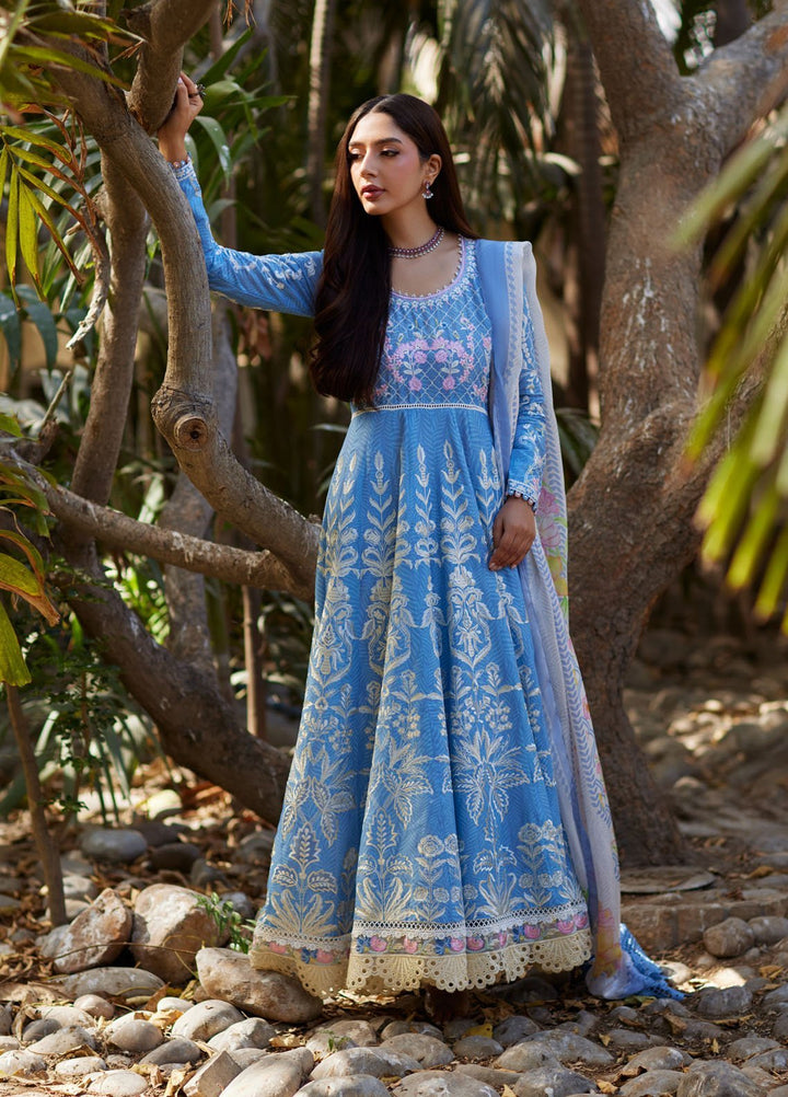 Mina Hasan Embroidered Lawn Suits Unstitched 3 Piece MNH25LL Baano - Festive Collection