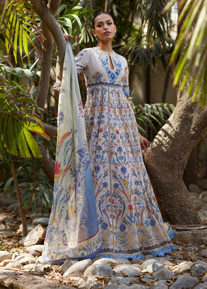 Mina Hasan Embroidered Lawn Suits Unstitched 3 Piece MNH25LL Taara - Festive Collection