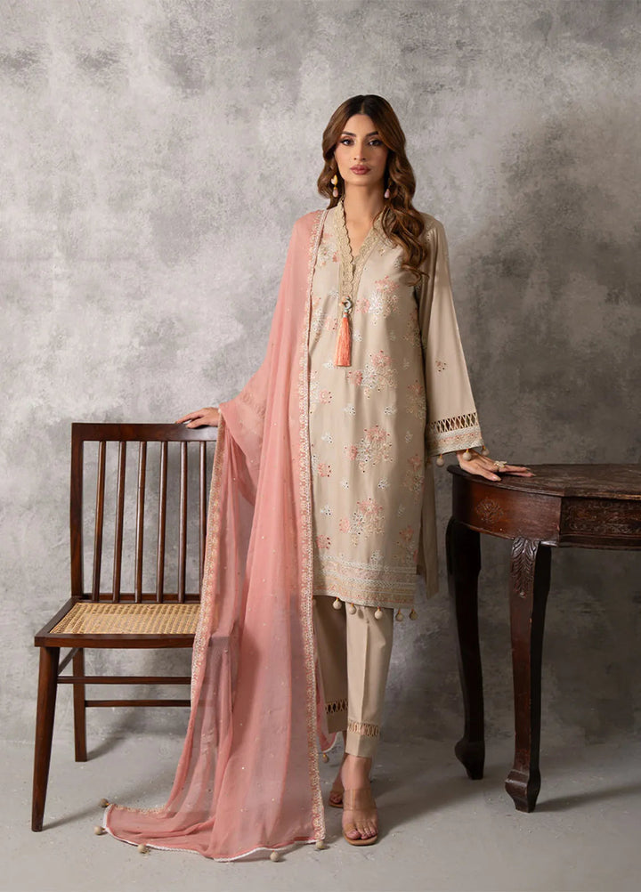 Mina Jan by Salitex Embroidered Lawn Suits Unstitched 3 Piece SUNS24MI064UT - Summer Collection