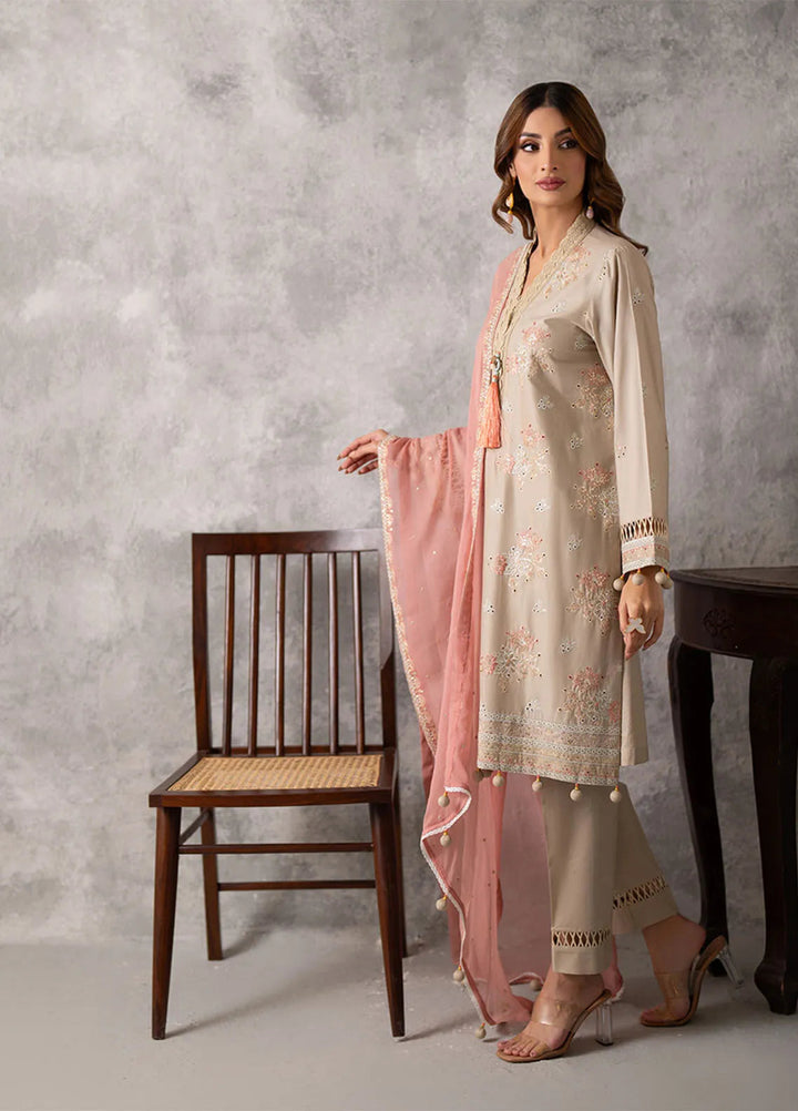 Mina Jan by Salitex Embroidered Lawn Suits Unstitched 3 Piece SUNS24MI064UT - Summer Collection