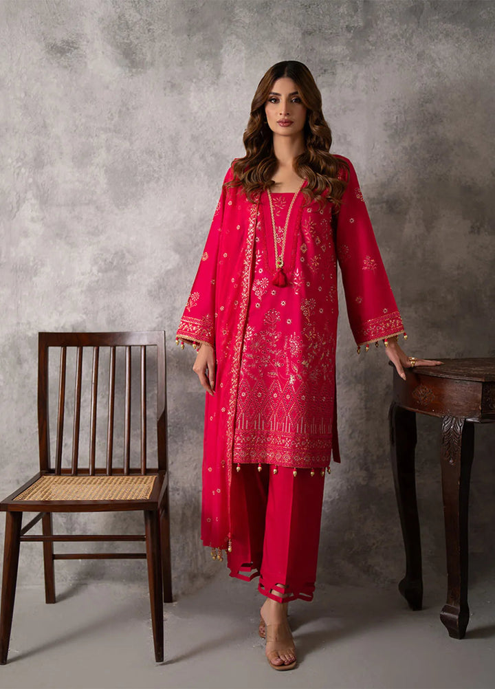 Mina Jan by Salitex Embroidered Lawn Suits Unstitched 3 Piece SUNS24MI065UT - Summer Collection
