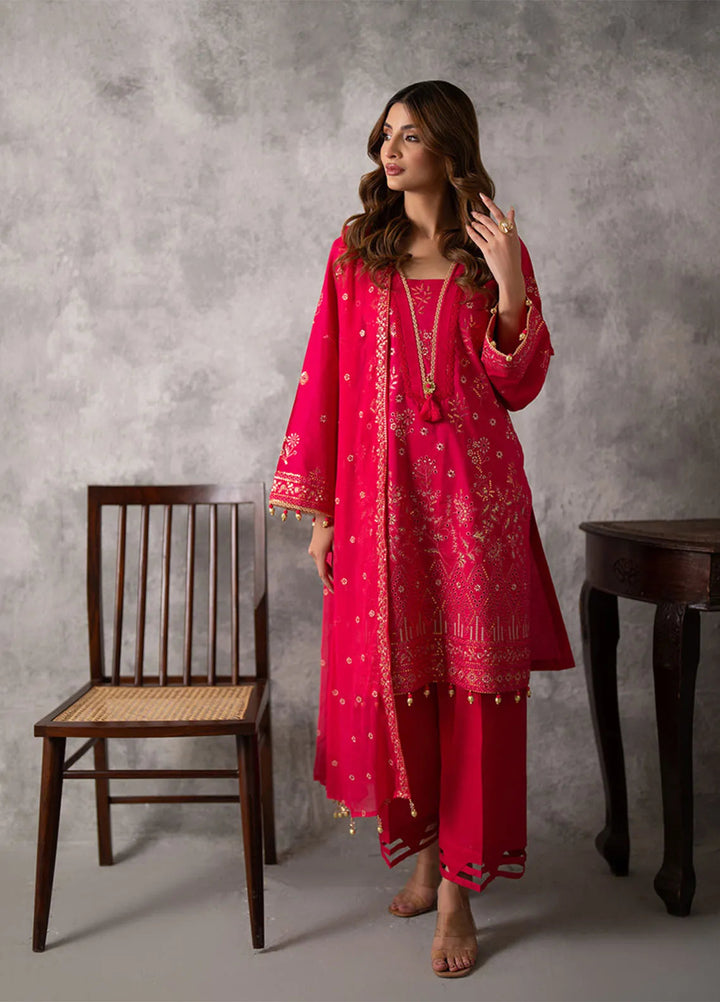 Mina Jan by Salitex Embroidered Lawn Suits Unstitched 3 Piece SUNS24MI065UT - Summer Collection