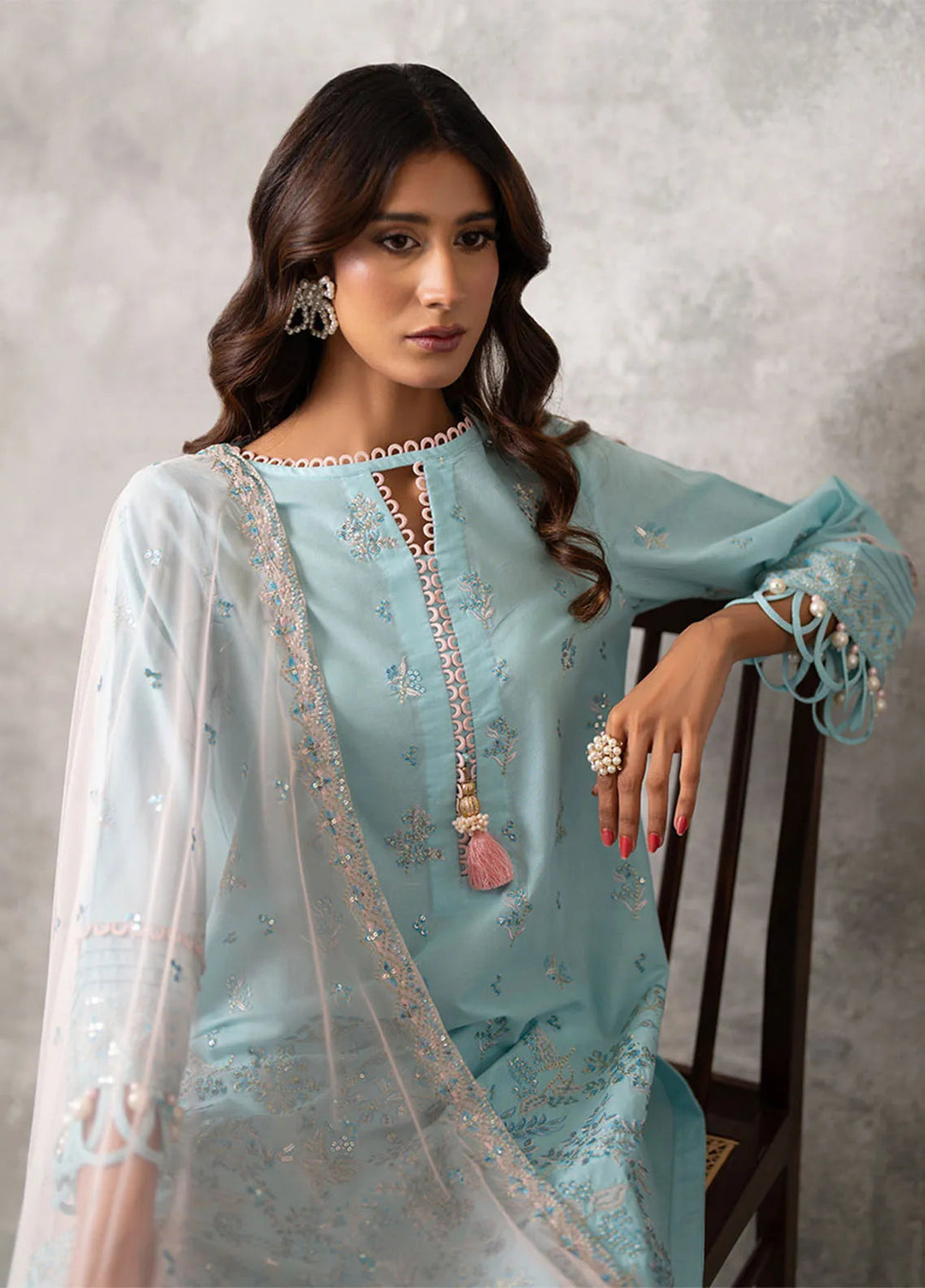 Mina Jan by Salitex Embroidered Lawn Suits Unstitched 3 Piece SUNS24MI066UT - Summer Collection