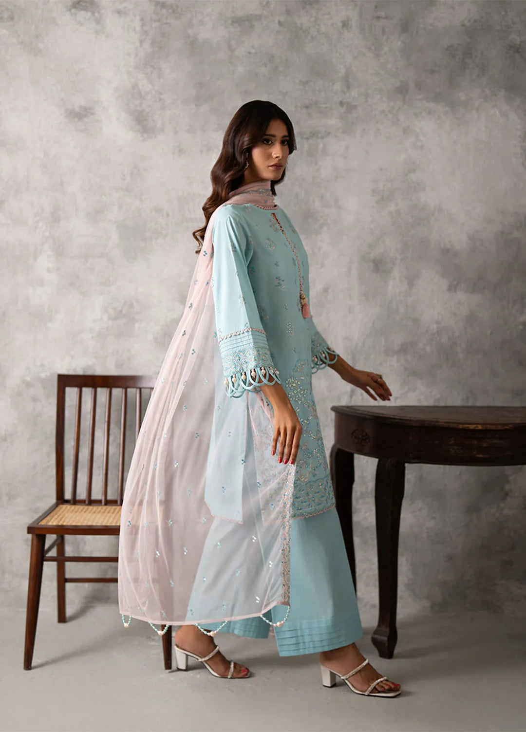 Mina Jan by Salitex Embroidered Lawn Suits Unstitched 3 Piece SUNS24MI066UT - Summer Collection