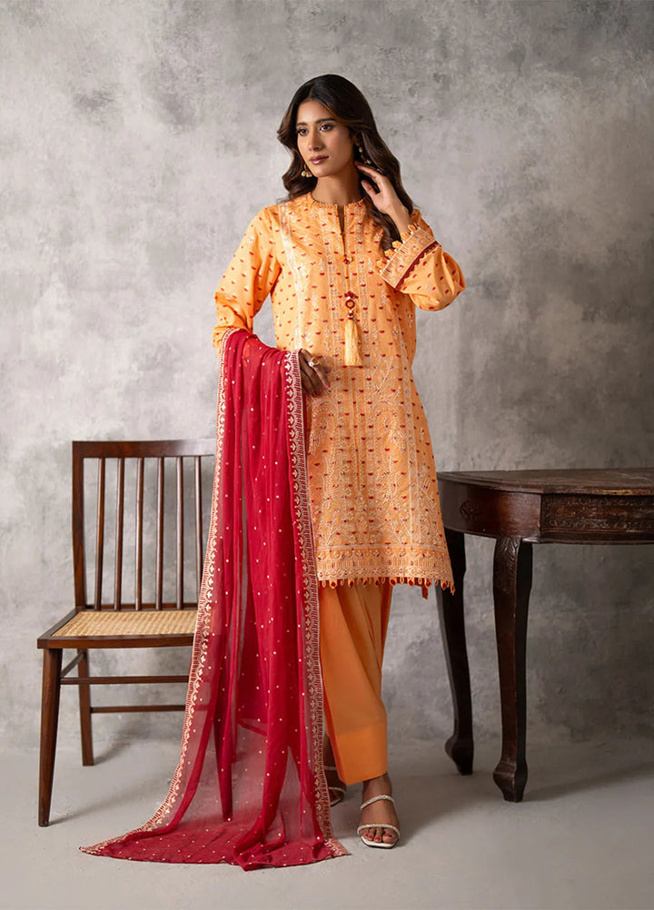 Mina Jan by Salitex Embroidered Lawn Suits Unstitched 3 Piece SUNS24MI068UT - Summer Collection