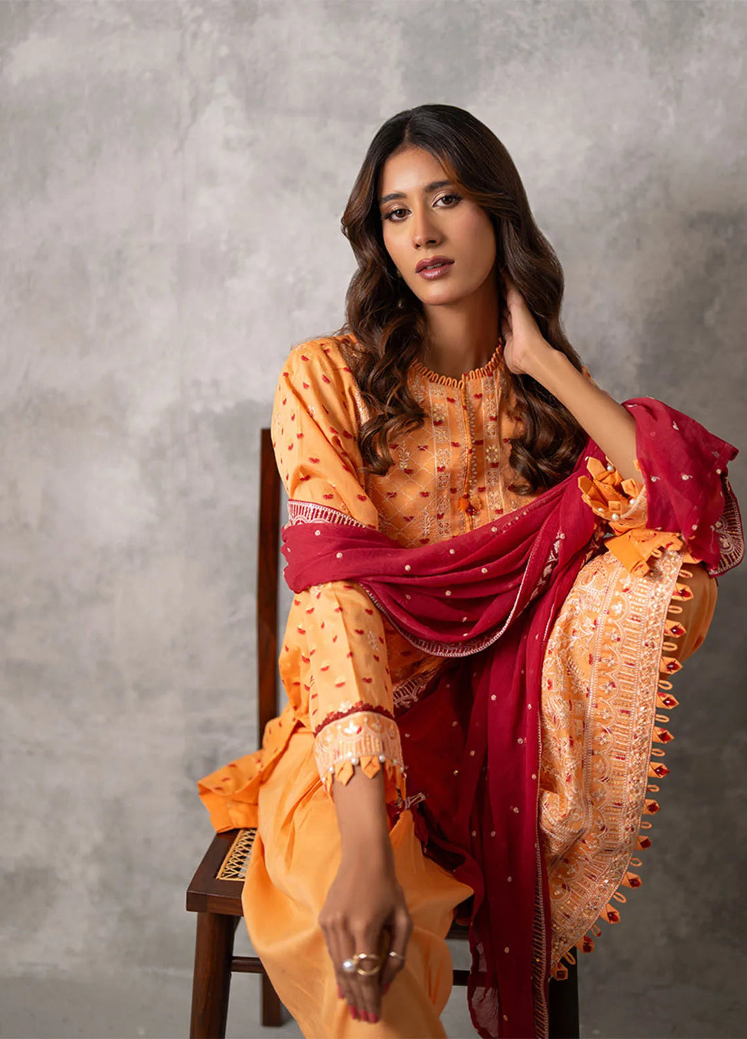 Mina Jan by Salitex Embroidered Lawn Suits Unstitched 3 Piece SUNS24MI068UT - Summer Collection