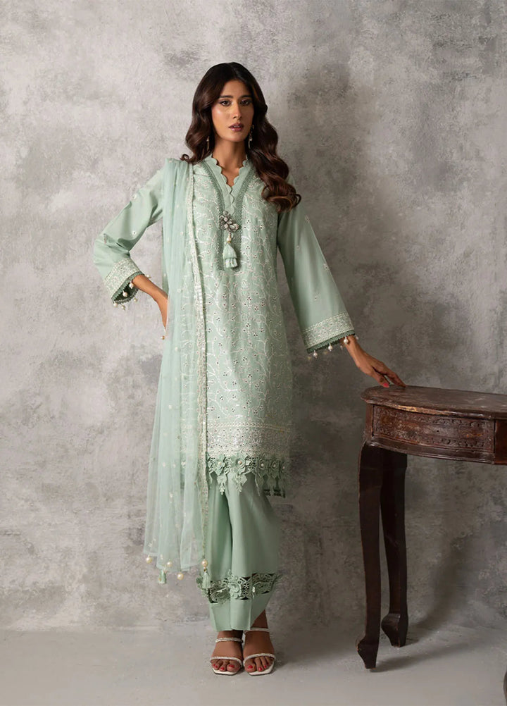 Mina Jan by Salitex Embroidered Lawn Suits Unstitched 3 Piece SUNS24MI069UT - Summer Collection