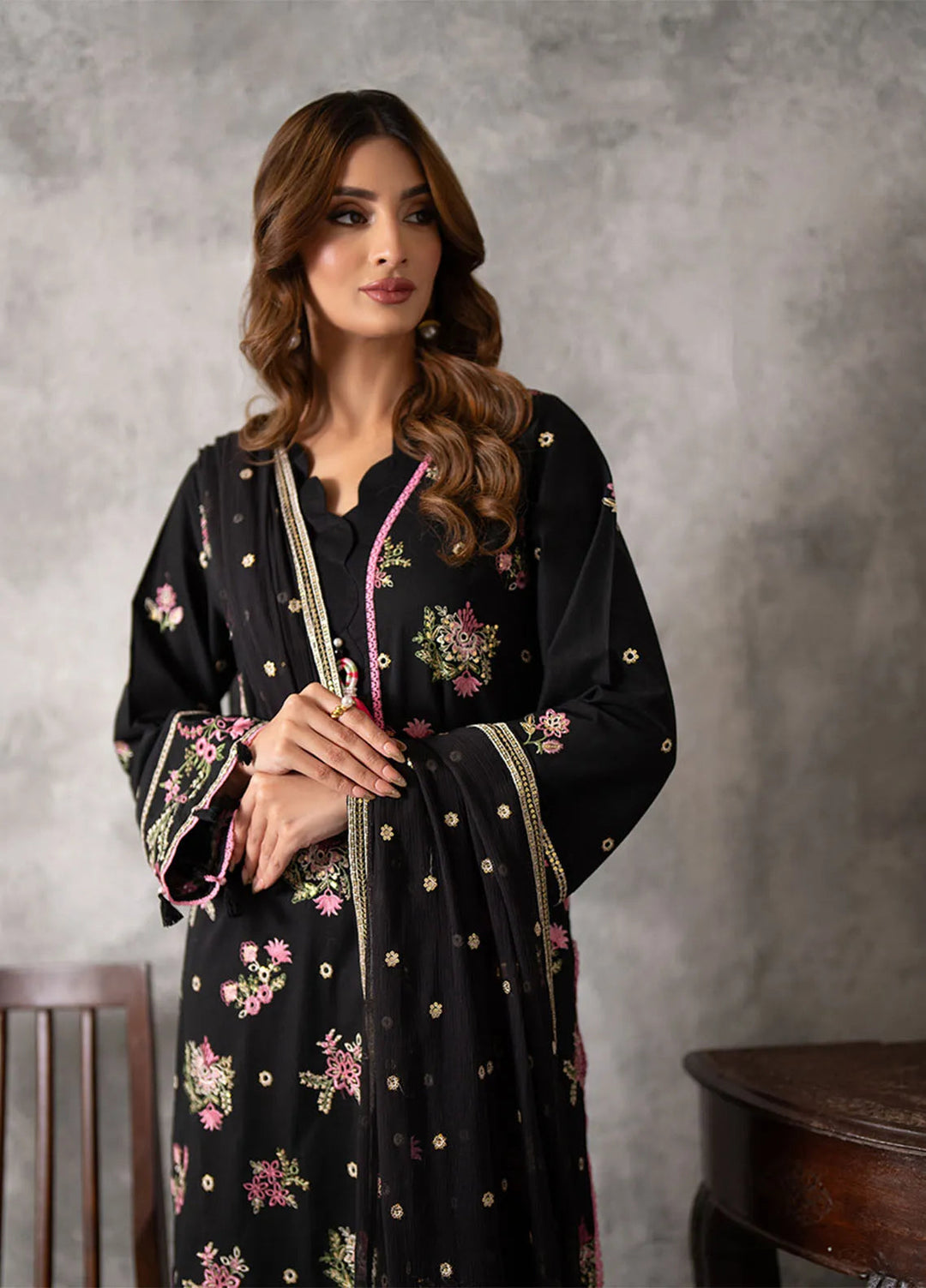 Mina Jan by Salitex Embroidered Lawn Suits Unstitched 3 Piece SUNS24MI072UT - Summer Collection