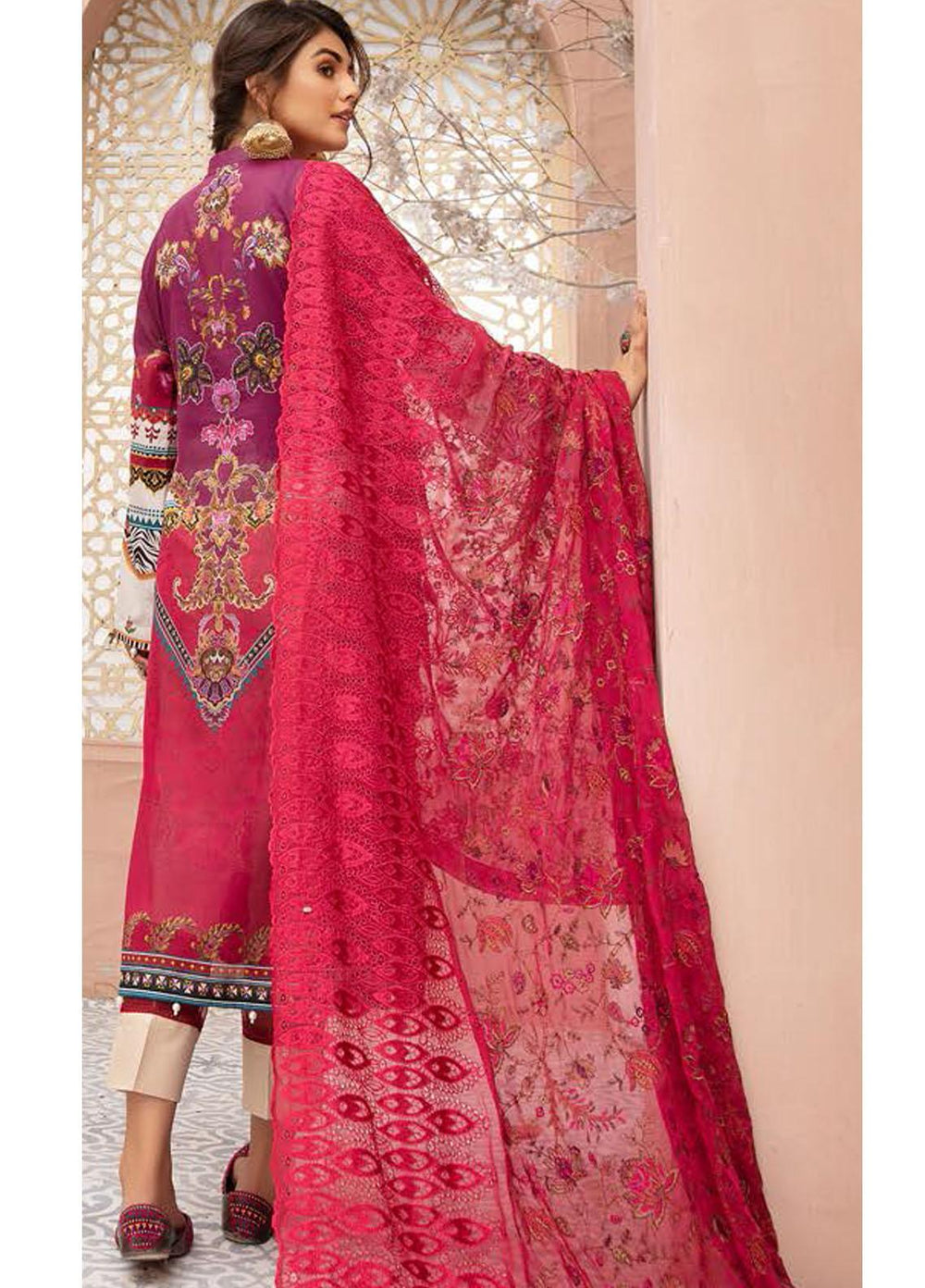 Mina Naqsh by Riaz Arts Embroidered Swiss Suits Unstitched 3 Piece RA21MN SL-08 - Summer Collection