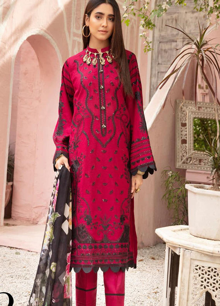Mina by Riaz Arts Embroidered Lawn Suits Unstitched 3 Piece RA21SM SL-02 - Summer Collection