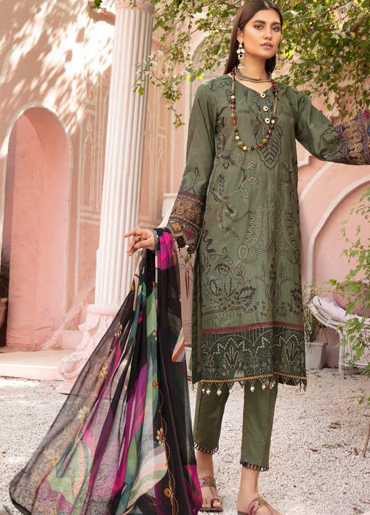 Mina by Riaz Arts Embroidered Lawn Suits Unstitched 3 Piece RA21SM SL-03 - Summer Collection