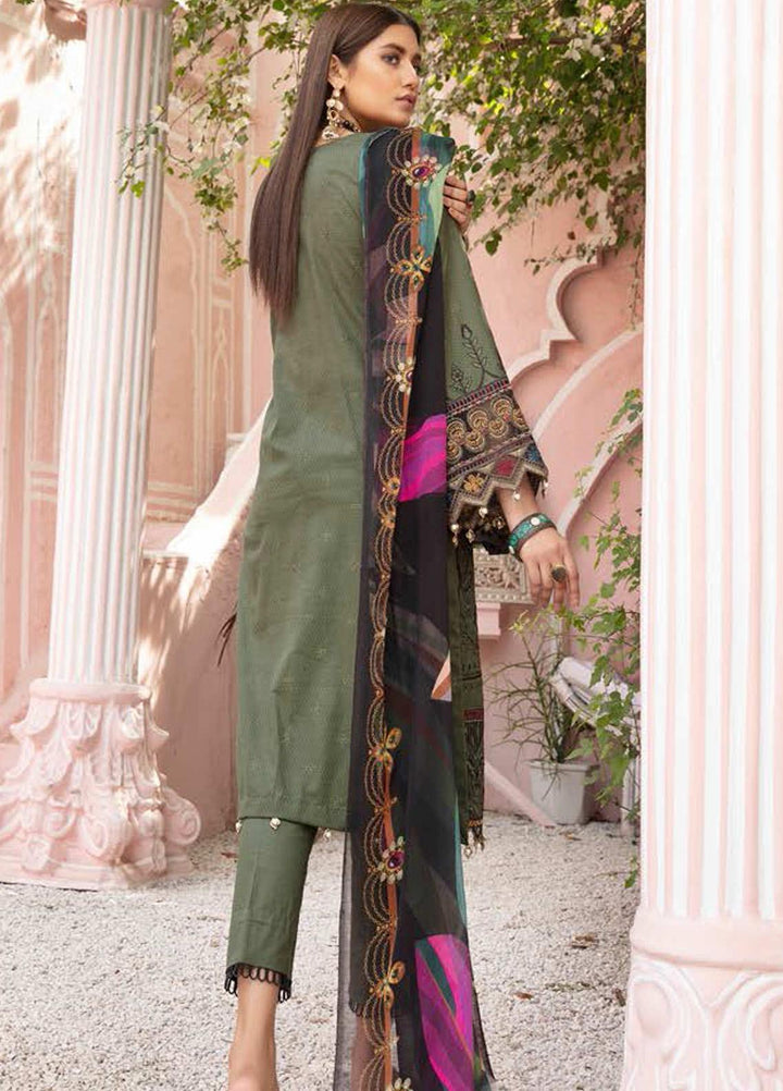 Mina by Riaz Arts Embroidered Lawn Suits Unstitched 3 Piece RA21SM SL-03 - Summer Collection