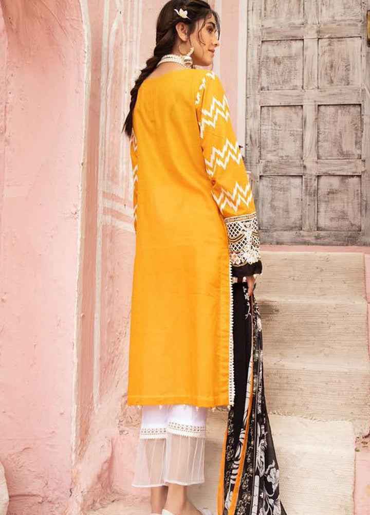 Mina by Riaz Arts Embroidered Lawn Suits Unstitched 3 Piece RA21SM SL-04 - Summer Collection