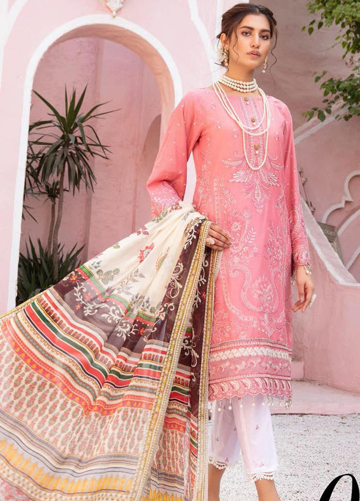 Mina by Riaz Arts Embroidered Lawn Suits Unstitched 3 Piece RA21SM SL-06 - Summer Collection
