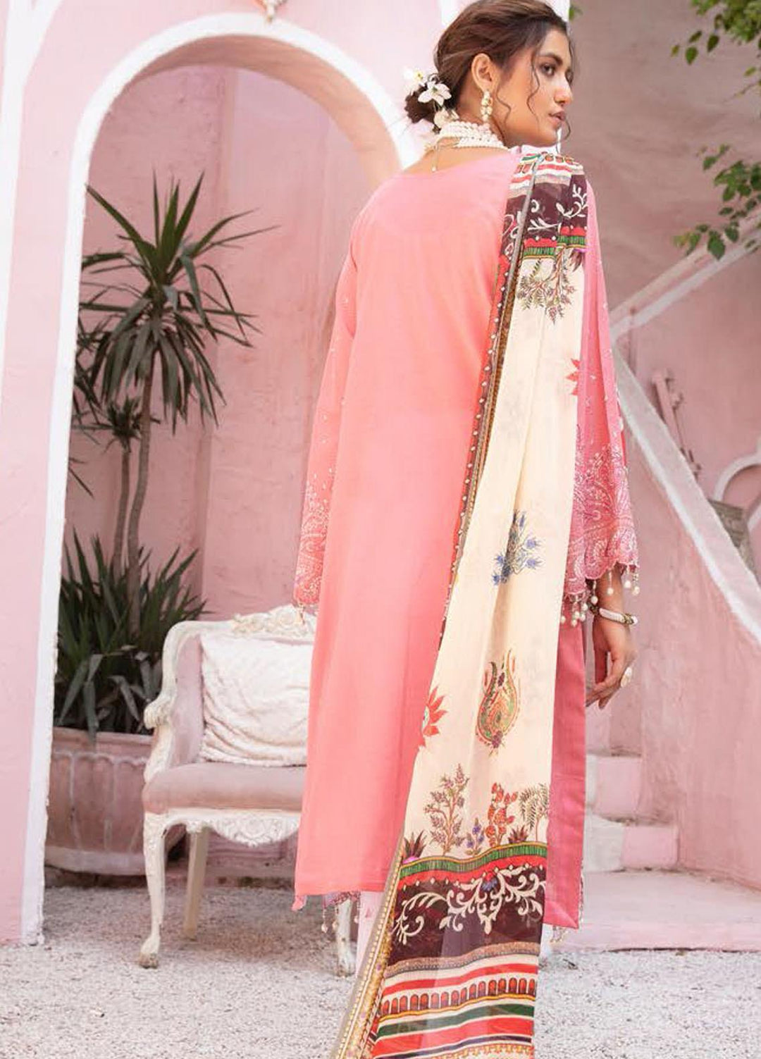Mina by Riaz Arts Embroidered Lawn Suits Unstitched 3 Piece RA21SM SL-06 - Summer Collection