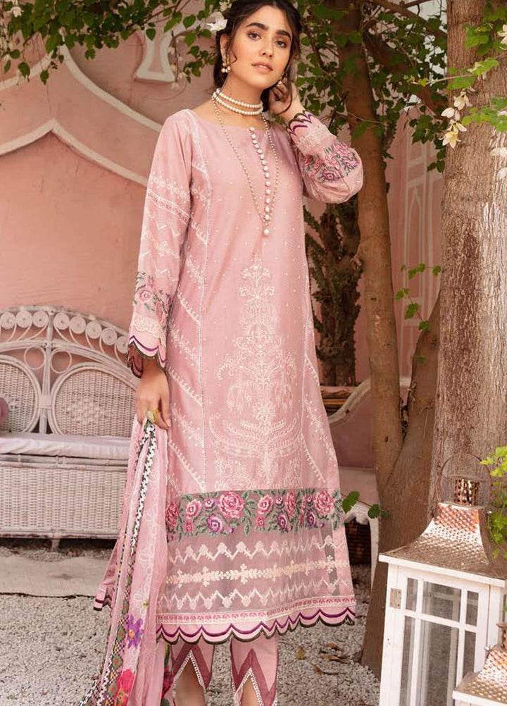 Mina by Riaz Arts Embroidered Lawn Suits Unstitched 3 Piece RA21SM SL-08 - Summer Collection