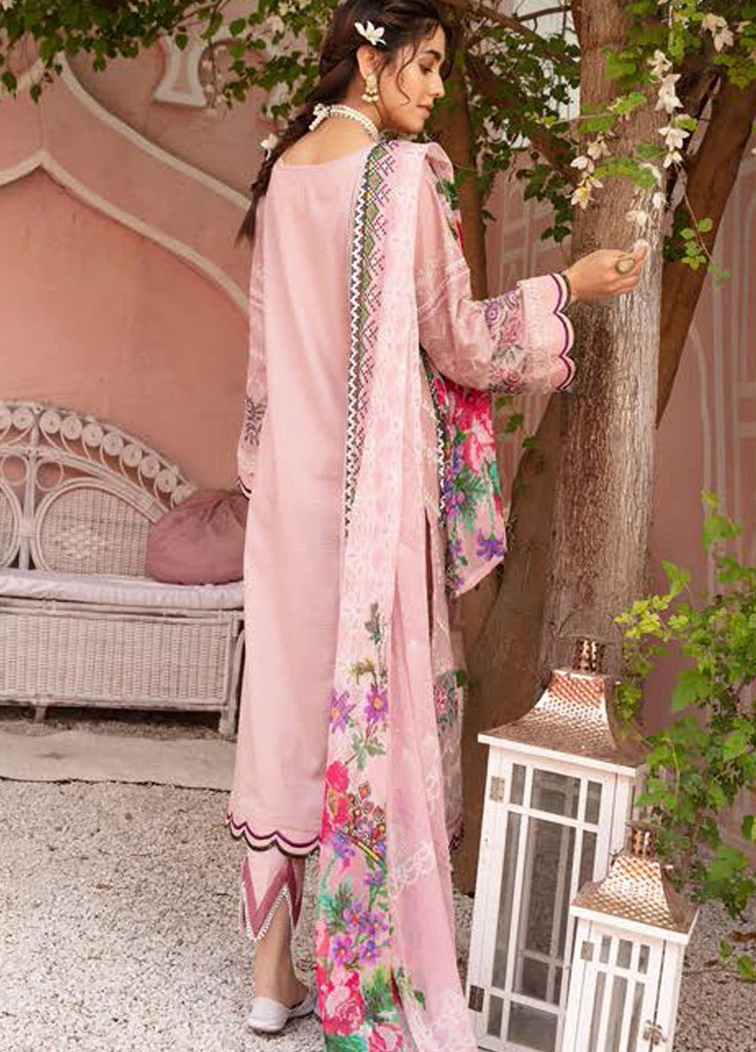 Mina by Riaz Arts Embroidered Lawn Suits Unstitched 3 Piece RA21SM SL-08 - Summer Collection