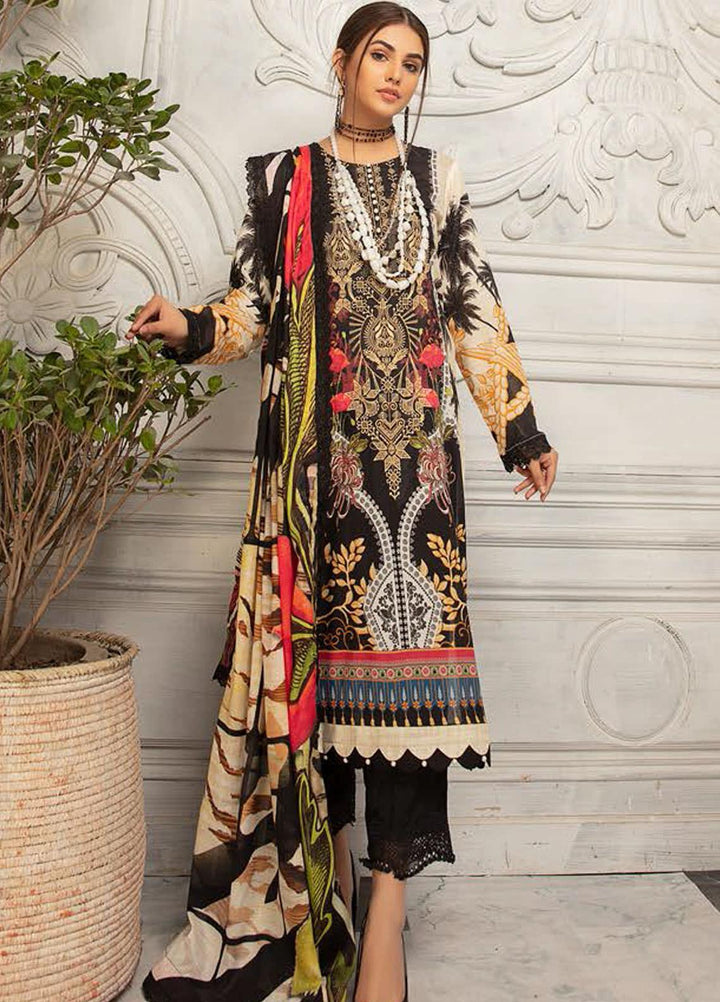Mina Sophia By Riaz Arts Embroidered Lawn Suits Unstitched 3 Piece RA21MS D-06 - Summer Collection