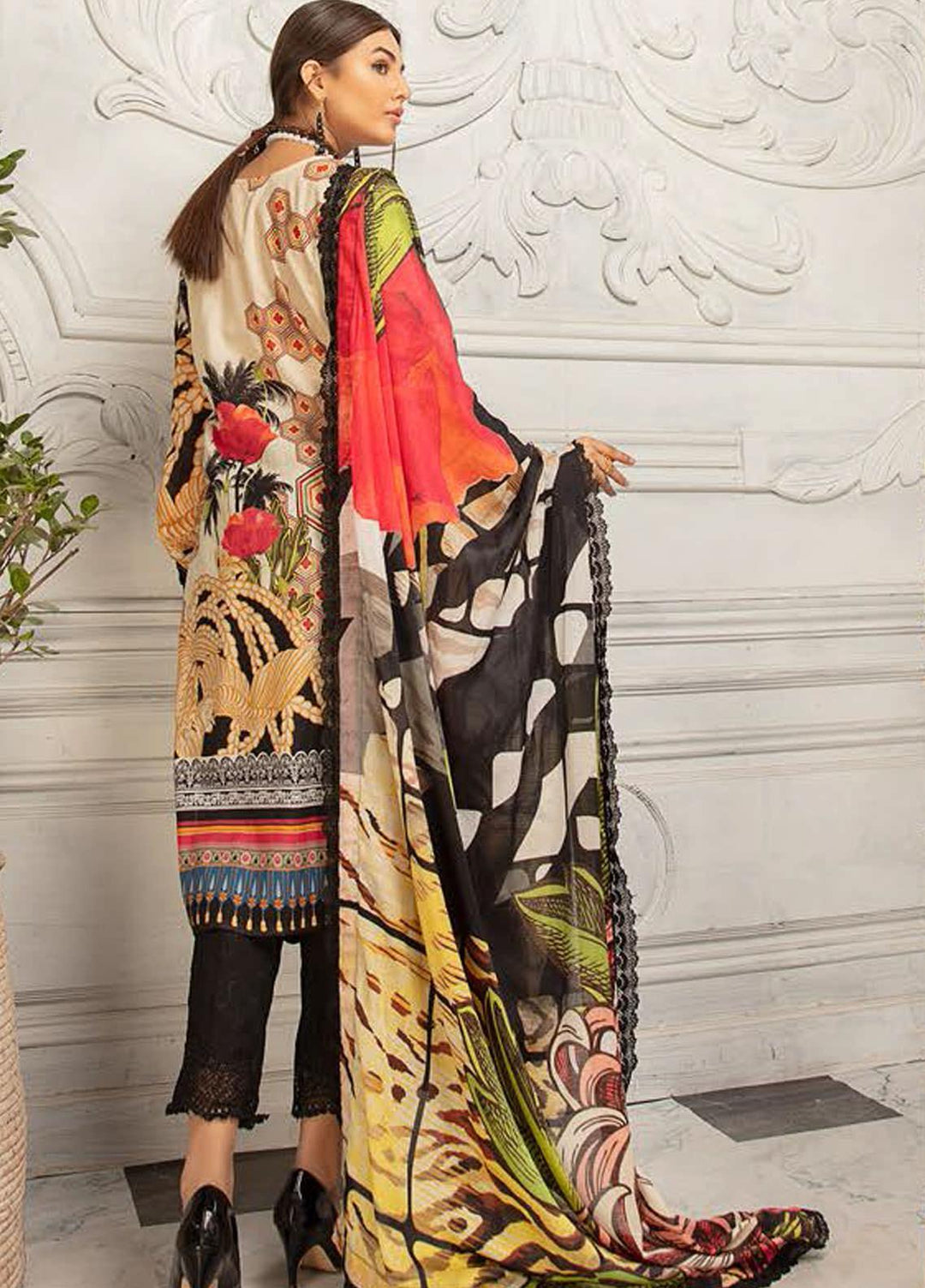 Mina Sophia By Riaz Arts Embroidered Lawn Suits Unstitched 3 Piece RA21MS D-06 - Summer Collection
