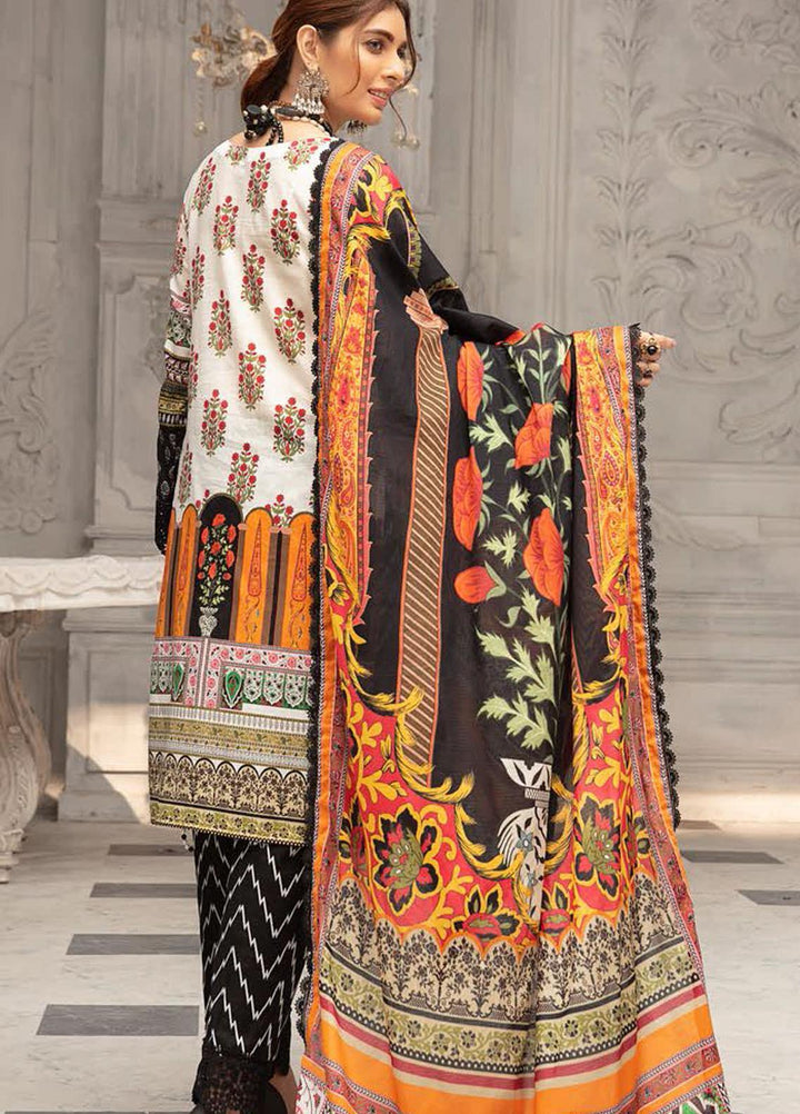 Mina Sophia By Riaz Arts Embroidered Lawn Suits Unstitched 3 Piece RA21MS D-08 - Summer Collection