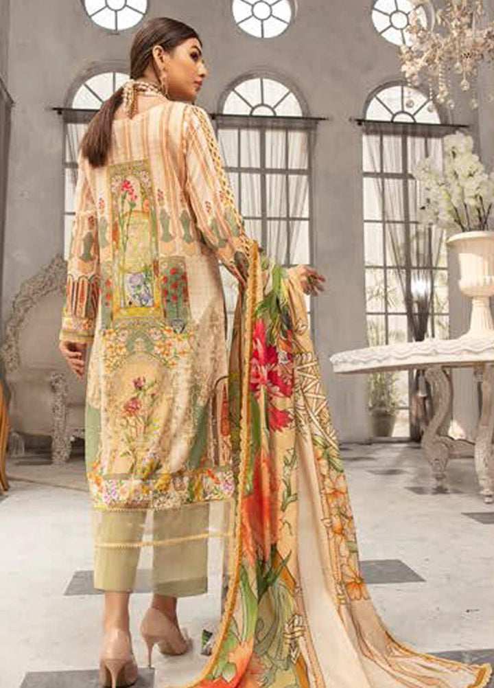 Mina Sophia By Riaz Arts Embroidered Lawn Suits Unstitched 3 Piece RA21MS D-09 - Summer Collection