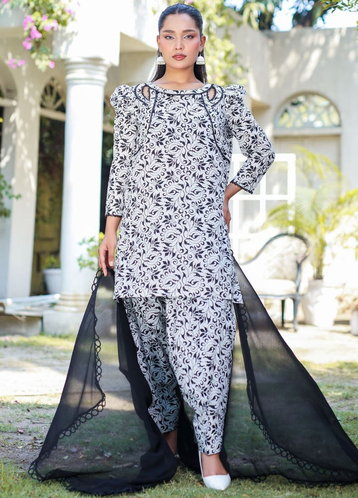 Minahil Printed Lawn Suits Unstitched 2 Piece MC-L-0220 - Summer Collection