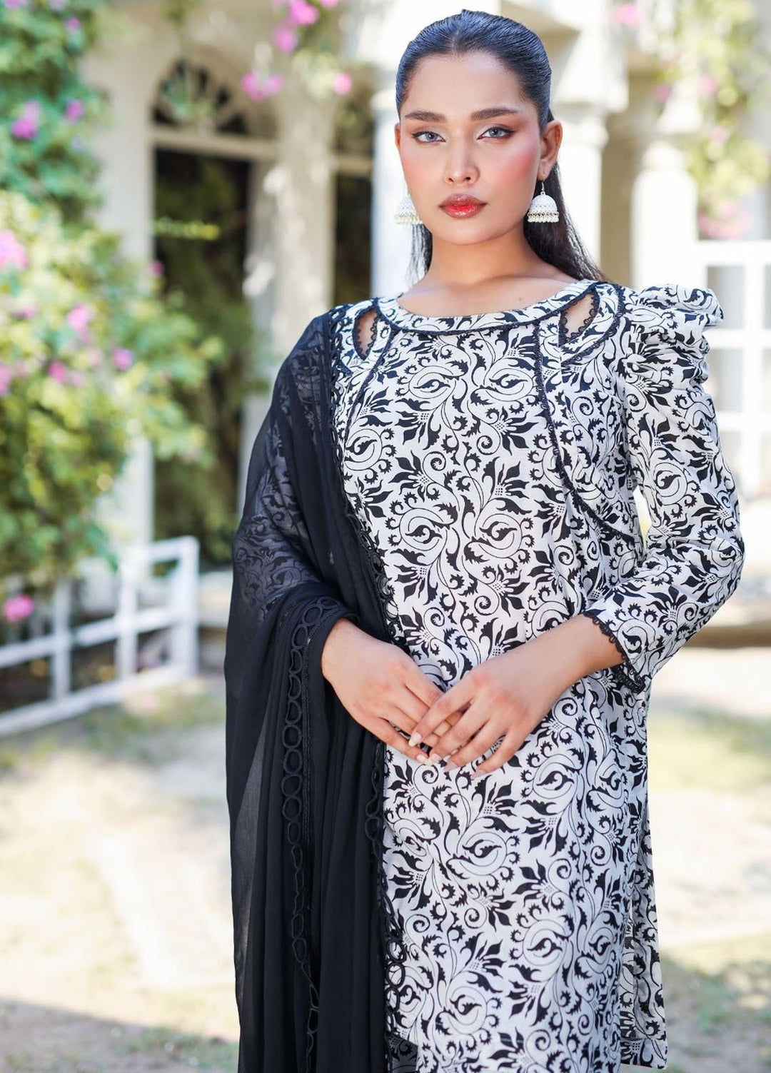 Minahil Printed Lawn Suits Unstitched 2 Piece MC-L-0220 - Summer Collection