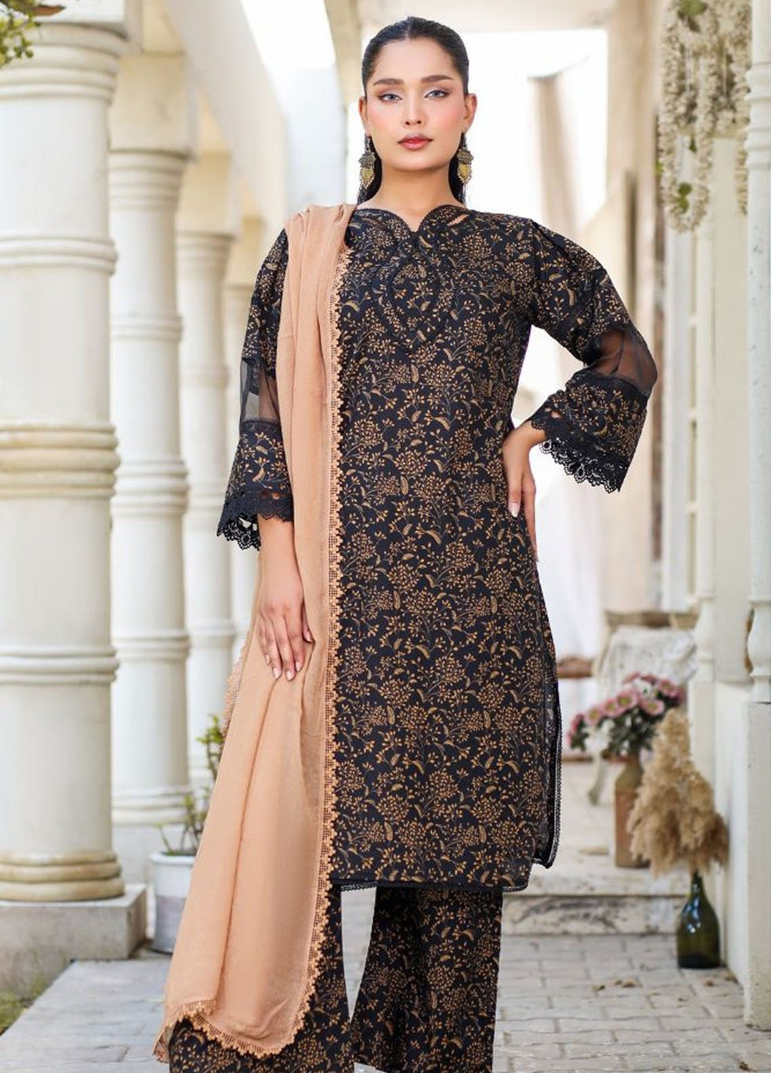 Minahil Printed Lawn Suits Unstitched 2 Piece MC-L-0222 - Summer Collection