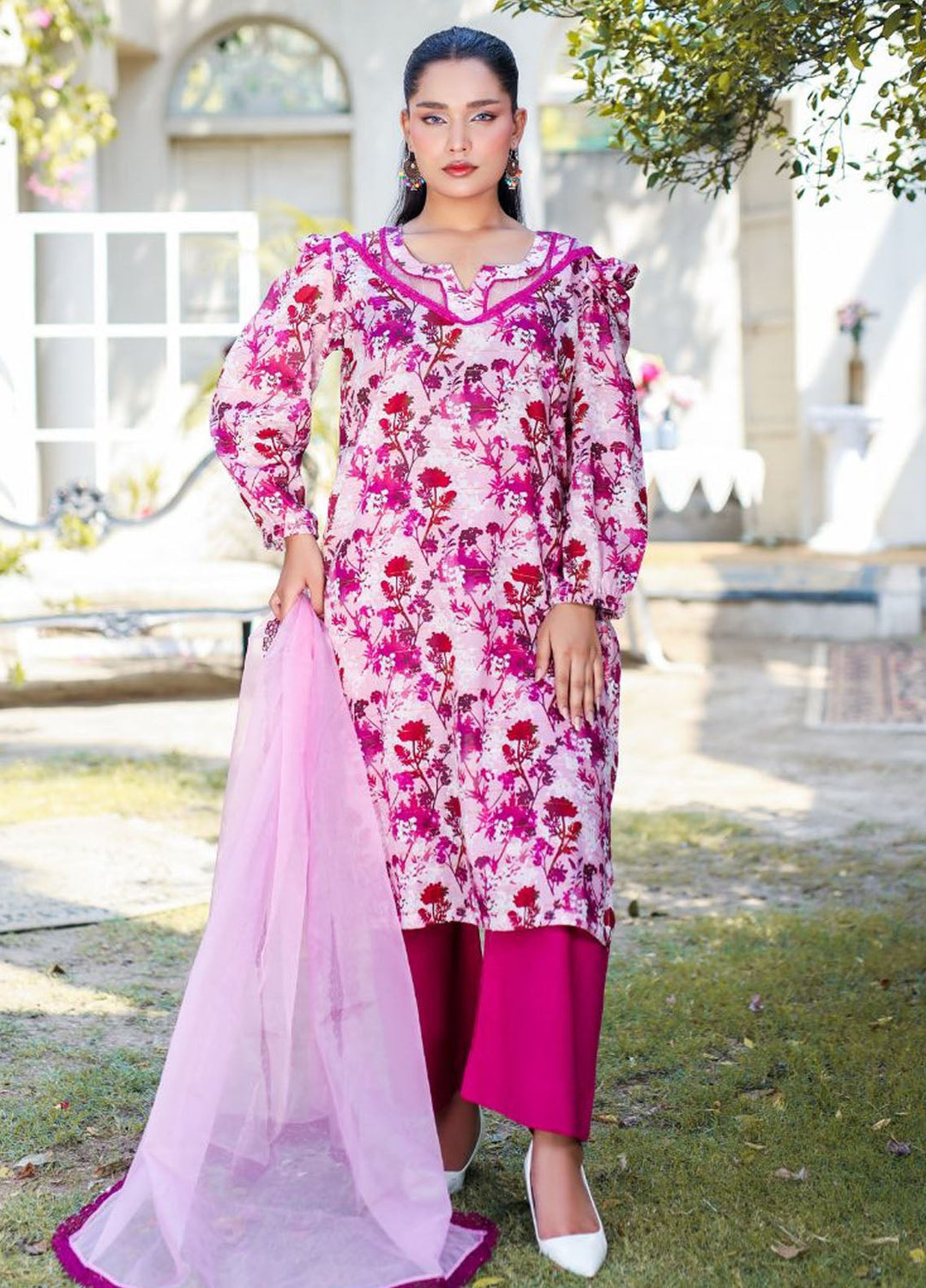 Minahil Printed Lawn Suits Unstitched 2 Piece MC-L-0223 - Summer Collection