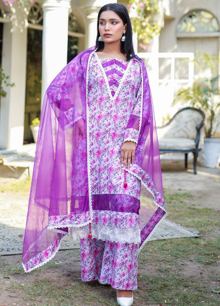 Minahil Printed Lawn Suits Unstitched 2 Piece MC-L-0232 - Summer Collection