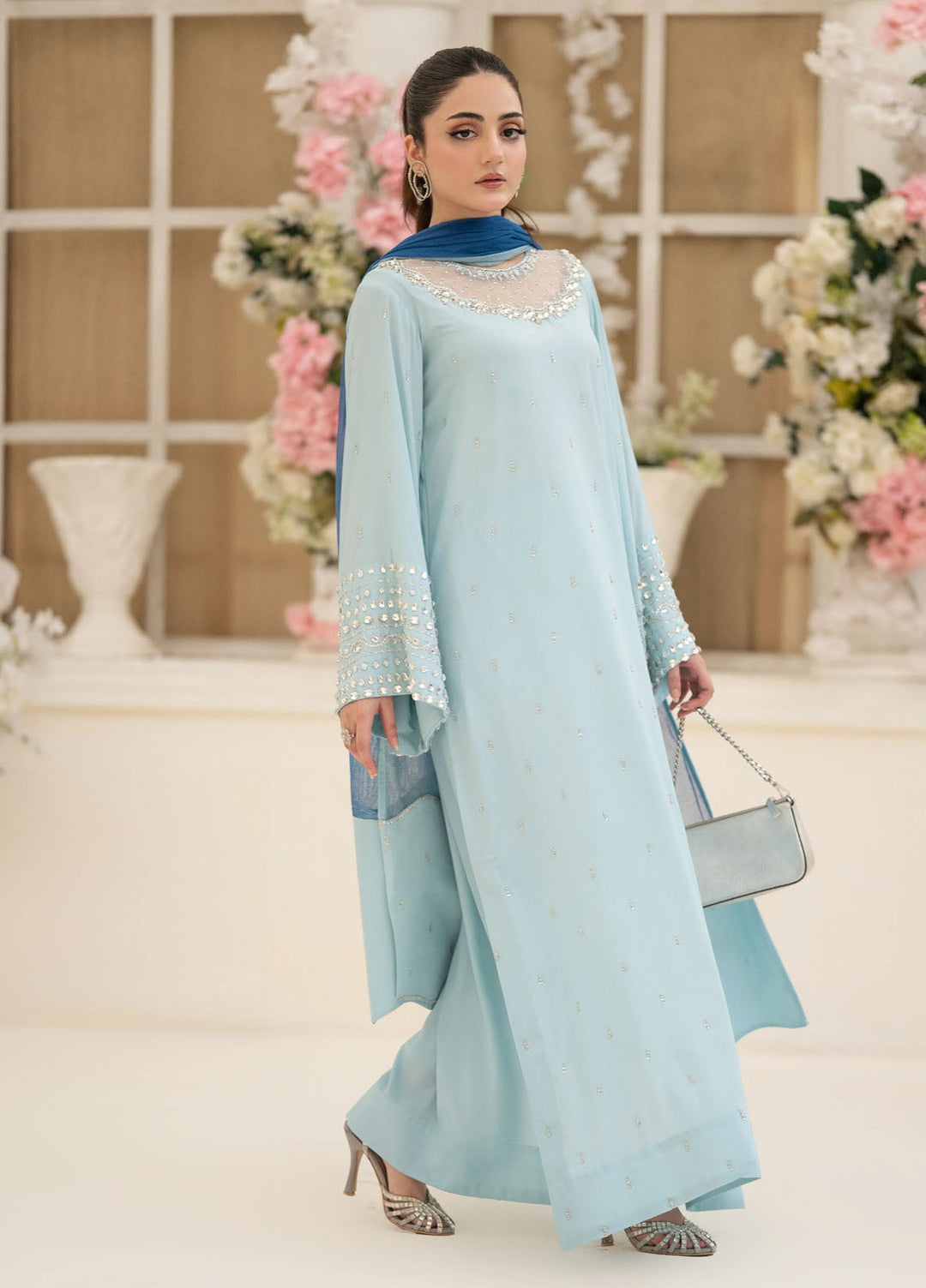 Minha by Miras Pret Embroidered Silk 3 Piece Nyri