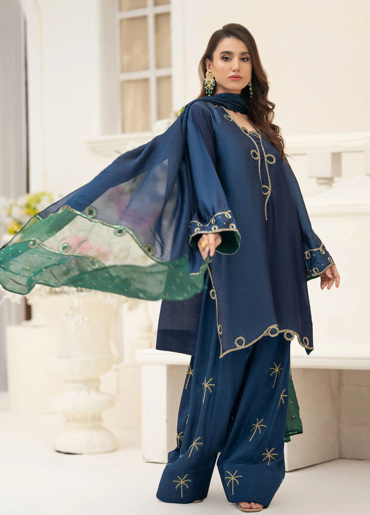 Minha by Miras Pret Embroidered Silk 3 Piece Rael