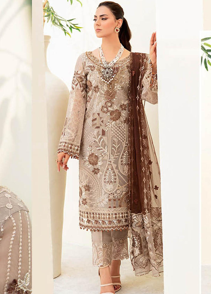 Minhal by Ramsha Embroidered  Suits Unstitched 3 Piece RSH23-M9 M-904 - Formal Collection